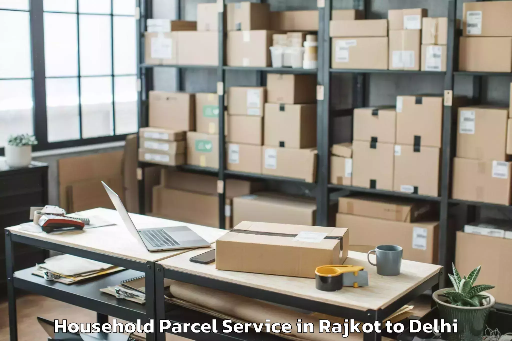 Book Rajkot to Iit Delhi Household Parcel Online